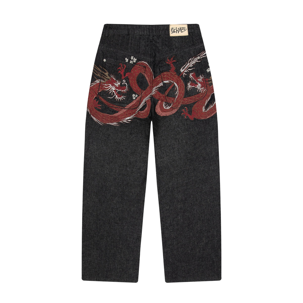 "yakuza" raw Denim black