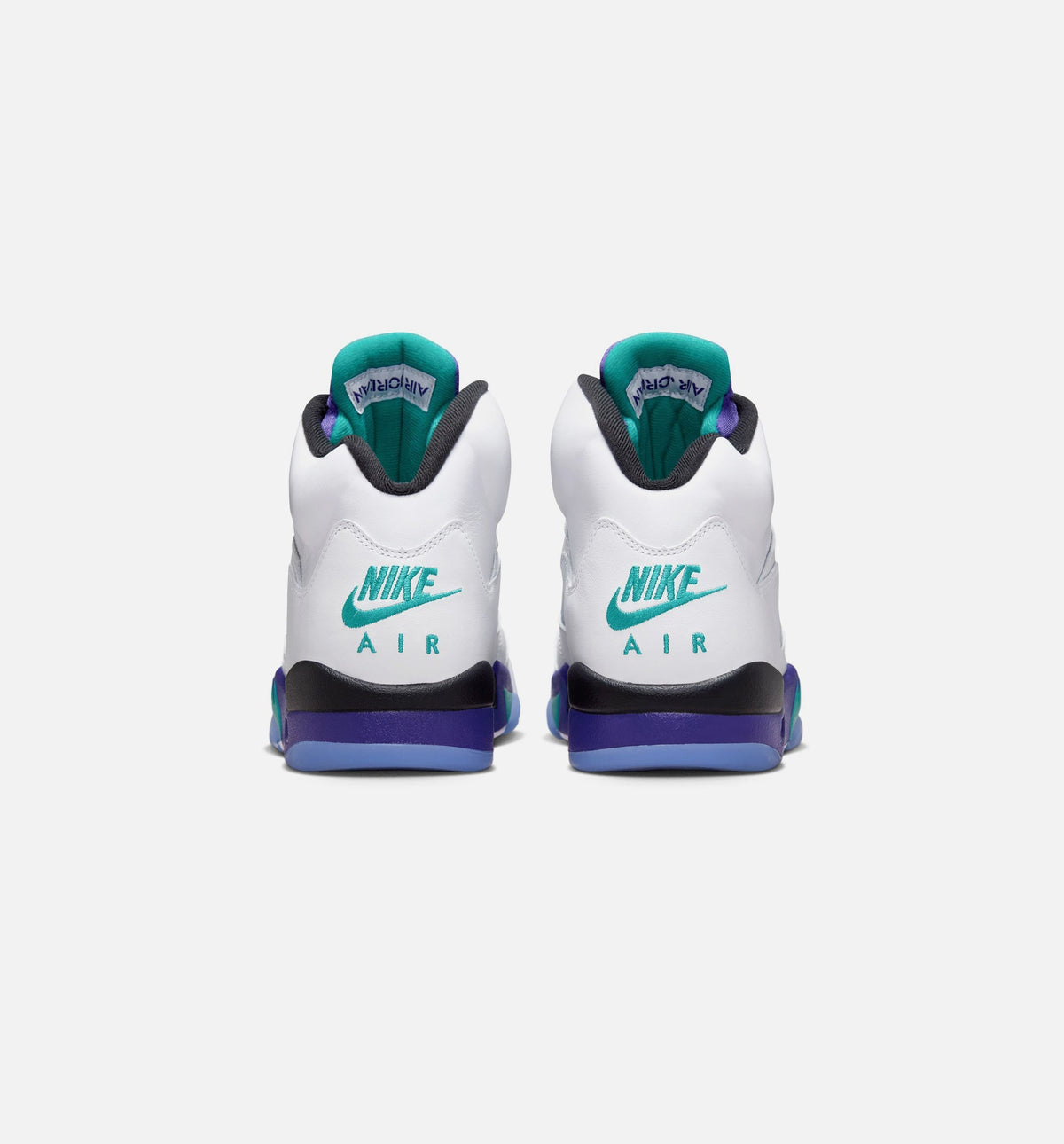 Air Jordan 5 Retro Grape – Men's Lifestyle Shoe in White/New Emerald/Grape Ice/Black