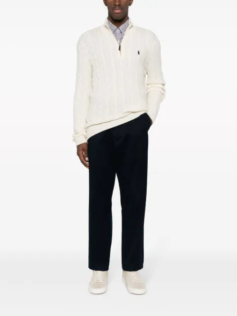 Polo Ralph Lauren logo-embroidered wool-blend jumper