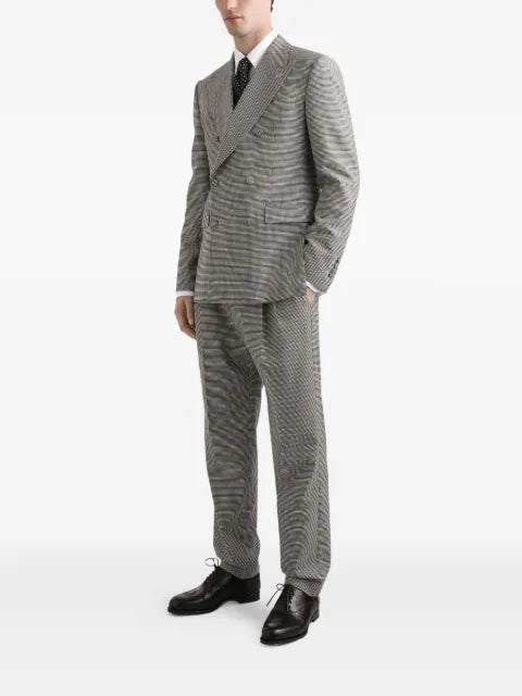Dolce & Gabbana houndstooth double-breasted blazer