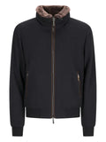 Moorer Bellati fleece-lined bomber jacket