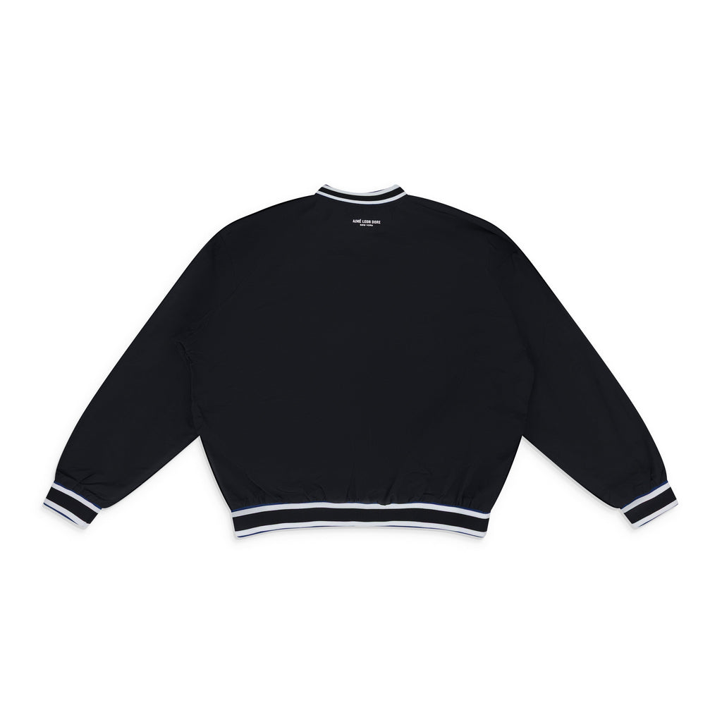Black Mets V-Neck Windbreaker