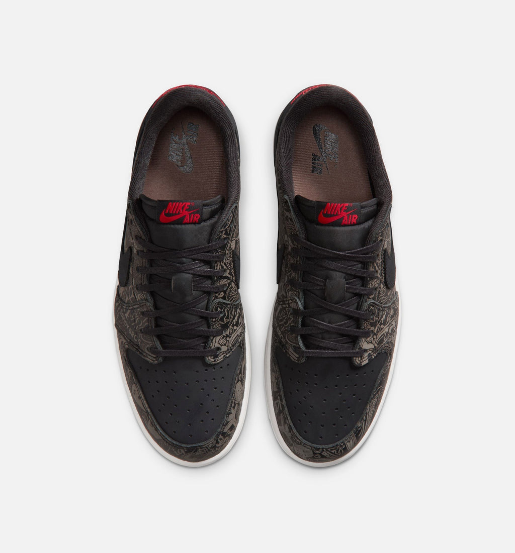Air Jordan 1 Retro Low OG Laser Men's Lifestyle Shoe - Black & Varsity Red