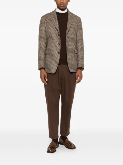 Tagliatore houndstooth-pattern single-breasted blazer