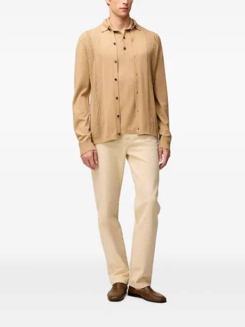 RETORI mix-stitch knit cardigan