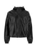 FENDI hooded leather jacket