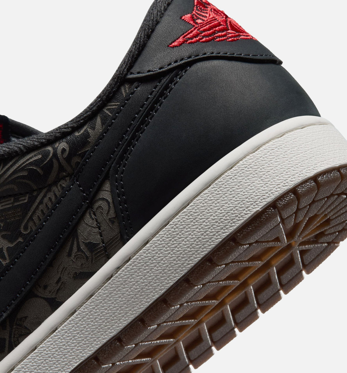Air Jordan 1 Retro Low OG Laser Men's Lifestyle Shoe - Black & Varsity Red