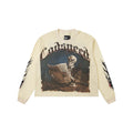 Godspeed Newspaper Skull Graphic Long-Sleeve T-Shirt