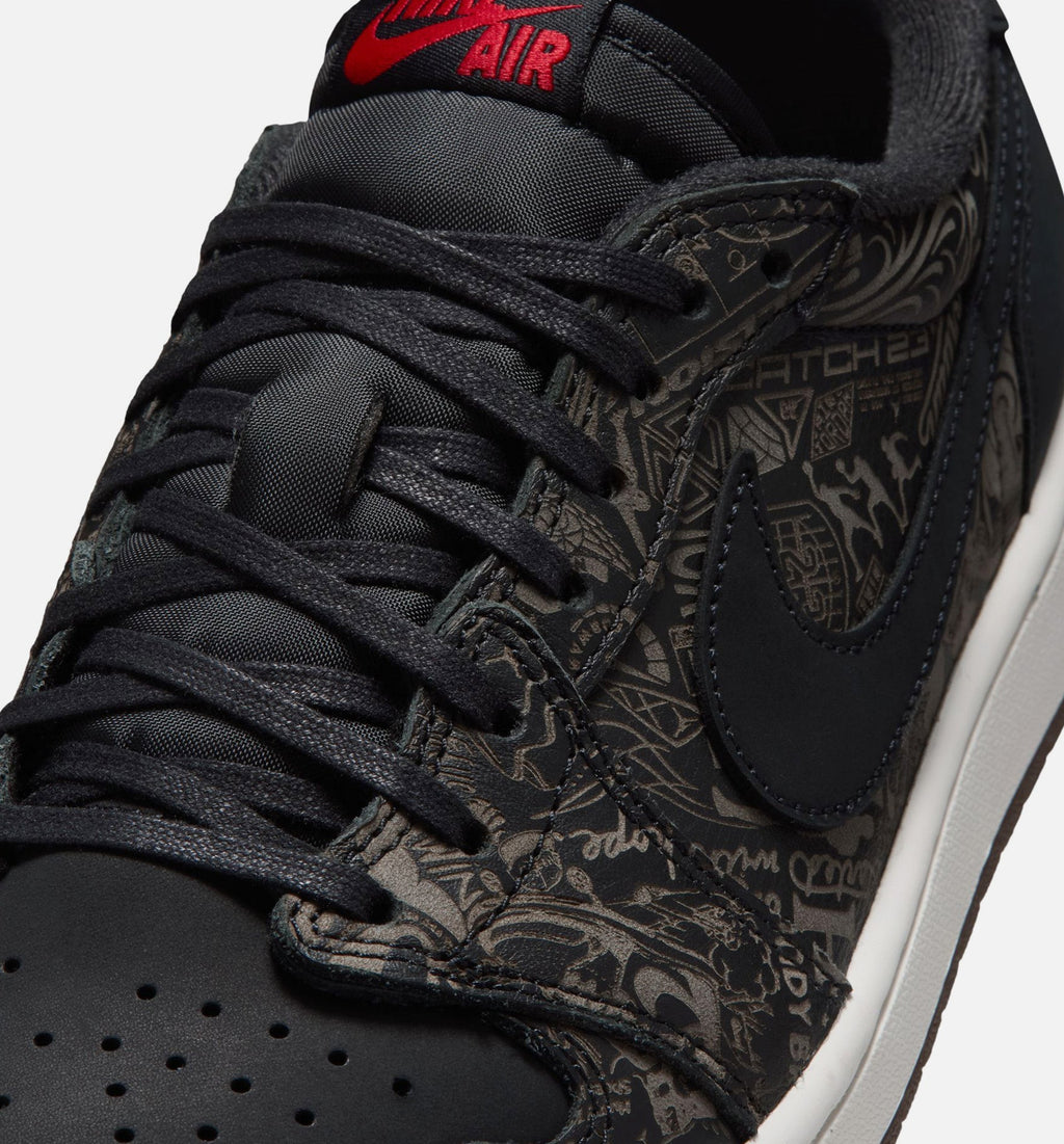 Air Jordan 1 Retro Low OG Laser Black and Varsity Red – Men's Lifestyle Shoe in Black/Varsity Red/Summit White