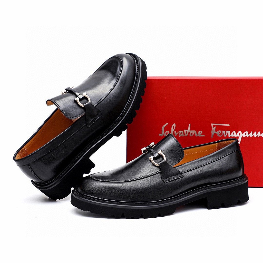 Salvatore Ferragamo Men's Black Bit Loafers