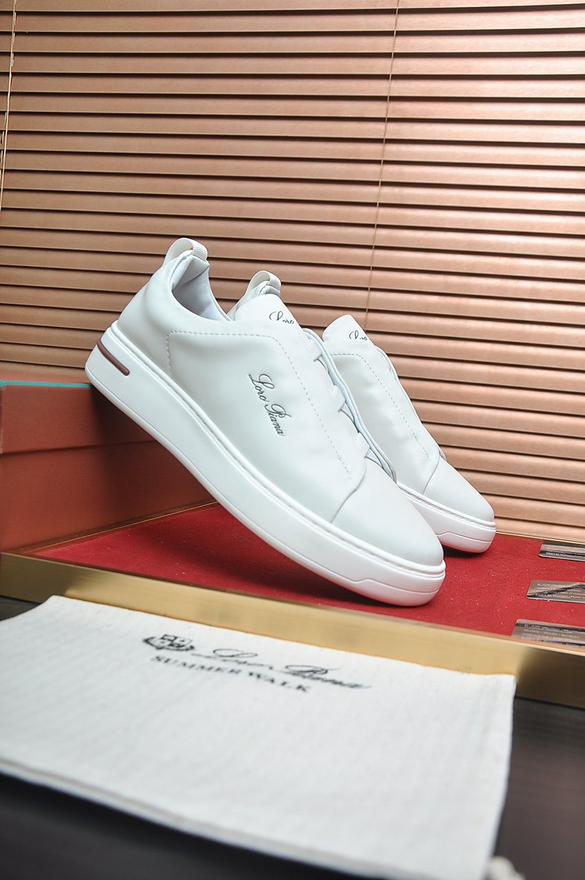Loro Piana Low-Top Slip-On Sneakers